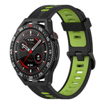 22mm Two-color Stripe Silicone Watch Band, For Huawei Watch GT 3 SE