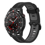 22mm Two-color Stripe Silicone Watch Band, For Huawei Watch GT 3 SE