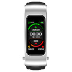K60 Smartwatch destacável com auricular e pulseira de couro de 1,08 polegadas à prova de água Suporta chamada Bluetooth, Pulseira de couro (Preto Prateado), Pulseira de couro (Castanho), Pulseira de couro (Preto), Pulseira de couro (Castanho Prateado)