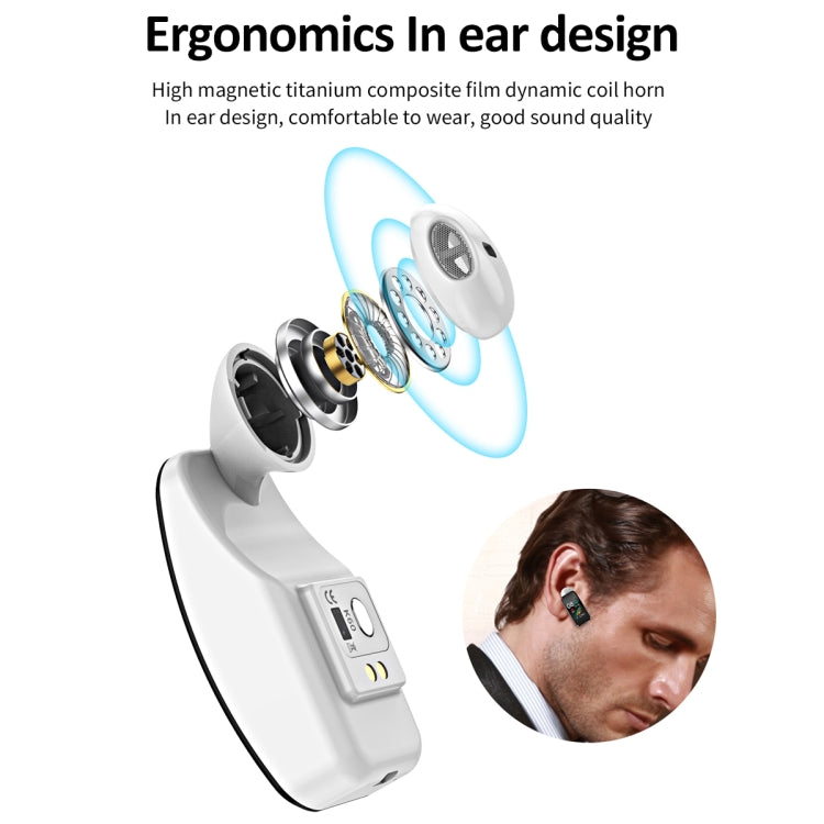 K60 Smartwatch destacável com auricular e pulseira de couro de 1,08 polegadas à prova de água Suporta chamada Bluetooth, Pulseira de couro (Preto Prateado), Pulseira de couro (Castanho), Pulseira de couro (Preto), Pulseira de couro (Castanho Prateado)