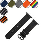 Pulseira de Relógio em Lona com Fivela Preta, Para Apple Watch Series 8&7 41mm, Para Apple Watch Series 8&7 45mm