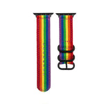 Pulseira de Relógio em Lona com Fivela Preta, Para Apple Watch Series 8&7 41mm, Para Apple Watch Series 8&7 45mm