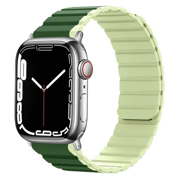 Pulseira de Relógio Inteligente de Silicone Magnética, Para Apple Watch Series 8&7 41mm, Para Apple Watch Series 8&7 45mm