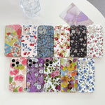 Water Sticker Flower Pattern PC Phone Case, For iPhone 12 Pro Max, For iPhone 12 Pro, For iPhone 12, For iPhone 12 mini