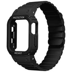 Pulseira de Relógio com Estrutura Integrada de Silicone, Para Apple Watch Series 8&7 41mm / SE 2&6&SE&5&4 40mm, Para Apple Watch Ultra 49mm, Para Apple Watch Series 8&7 45mm / SE 2&6&SE&5&4 44mm