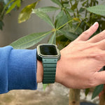Pulseira de Relógio com Estrutura Integrada de Silicone, Para Apple Watch Series 8&7 41mm / SE 2&6&SE&5&4 40mm, Para Apple Watch Ultra 49mm, Para Apple Watch Series 8&7 45mm / SE 2&6&SE&5&4 44mm