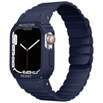 Pulseira de Relógio com Estrutura Integrada de Silicone, Para Apple Watch Series 8&7 41mm / SE 2&6&SE&5&4 40mm, Para Apple Watch Ultra 49mm, Para Apple Watch Series 8&7 45mm / SE 2&6&SE&5&4 44mm