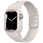 Pulseira de Relógio com Estrutura Integrada de Silicone, Para Apple Watch Series 8&7 41mm / SE 2&6&SE&5&4 40mm, Para Apple Watch Ultra 49mm, Para Apple Watch Series 8&7 45mm / SE 2&6&SE&5&4 44mm