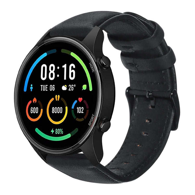 Correia de Relógio em Pele Genuína com Cera de Óleo, Para Xiaomi Mi Watch Color, Para Samsung Gear S3, Para Samsung Galaxy Watch3 45mm R840, Para Samsung Galaxy Watch 46mm, Para Honor MagicWatch 2 46mm / Magic / Watch Dream, Para Fossil Men Sport
