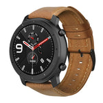 Correia de Relógio em Pele Genuína com Cera de Óleo, Para Amazfit GTR 47mm / Pace / Stratos, Para Amazfit 2 Stratos, Para Ticwatch Pro / E2 / S2, Para Pebble Gen 1, Para Pebble Time