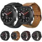 Correia de Relógio em Pele Genuína com Cera de Óleo, Para Amazfit GTR 47mm / Pace / Stratos, Para Amazfit 2 Stratos, Para Ticwatch Pro / E2 / S2, Para Pebble Gen 1, Para Pebble Time