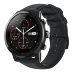 Correia de Relógio em Pele Genuína com Cera de Óleo, Para Amazfit GTR 47mm / Pace / Stratos, Para Amazfit 2 Stratos, Para Ticwatch Pro / E2 / S2, Para Pebble Gen 1, Para Pebble Time