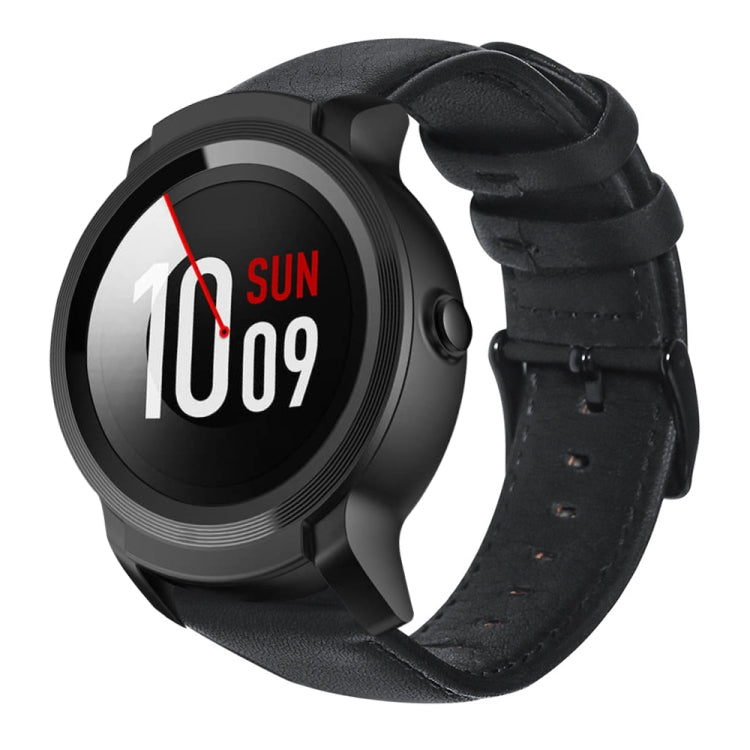 Correia de Relógio em Pele Genuína com Cera de Óleo, Para Amazfit GTR 47mm / Pace / Stratos, Para Amazfit 2 Stratos, Para Ticwatch Pro / E2 / S2, Para Pebble Gen 1, Para Pebble Time