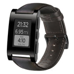 Correia de Relógio em Pele Genuína com Cera de Óleo, Para Amazfit GTR 47mm / Pace / Stratos, Para Amazfit 2 Stratos, Para Ticwatch Pro / E2 / S2, Para Pebble Gen 1, Para Pebble Time