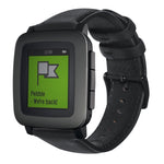 Correia de Relógio em Pele Genuína com Cera de Óleo, Para Amazfit GTR 47mm / Pace / Stratos, Para Amazfit 2 Stratos, Para Ticwatch Pro / E2 / S2, Para Pebble Gen 1, Para Pebble Time