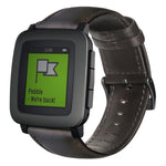 Correia de Relógio em Pele Genuína com Cera de Óleo, Para Amazfit GTR 47mm / Pace / Stratos, Para Amazfit 2 Stratos, Para Ticwatch Pro / E2 / S2, Para Pebble Gen 1, Para Pebble Time