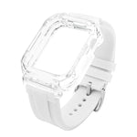 Pulseira de Relógio com Caixa de Policarbonato Transparente Cristal, Para Apple Watch Series 8&7 45mm