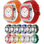Pulseira de Relógio com Caixa de Policarbonato Transparente Cristal, Para Apple Watch Series 8&7 45mm