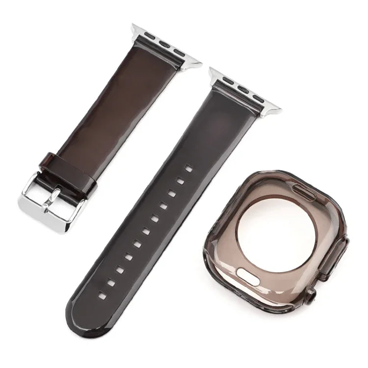 Pulseira de Relógio com Caixa TPU Transparente Geleia Glaciar, Para Apple Watch Ultra 3 / 2 / 1 49mm