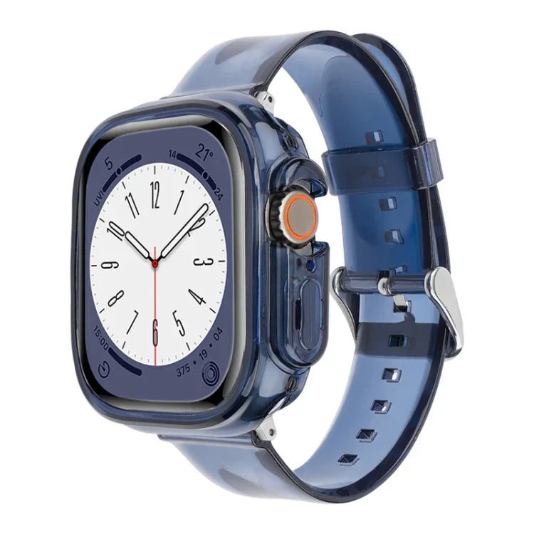 Pulseira de Relógio com Caixa TPU Transparente Geleia Glaciar, Para Apple Watch Ultra 3 / 2 / 1 49mm