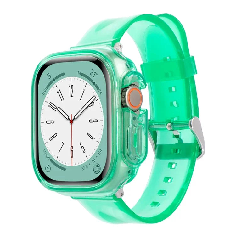 Pulseira de Relógio com Caixa TPU Transparente Geleia Glaciar, Para Apple Watch Ultra 3 / 2 / 1 49mm