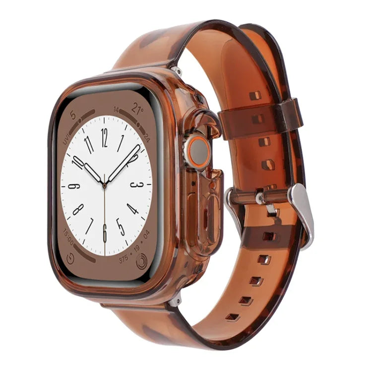 Pulseira de Relógio com Caixa TPU Transparente Geleia Glaciar, Para Apple Watch Ultra 3 / 2 / 1 49mm