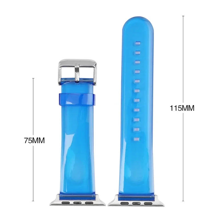Pulseira de Relógio com Caixa TPU Transparente Geleia Glaciar, Para Apple Watch Ultra 3 / 2 / 1 49mm