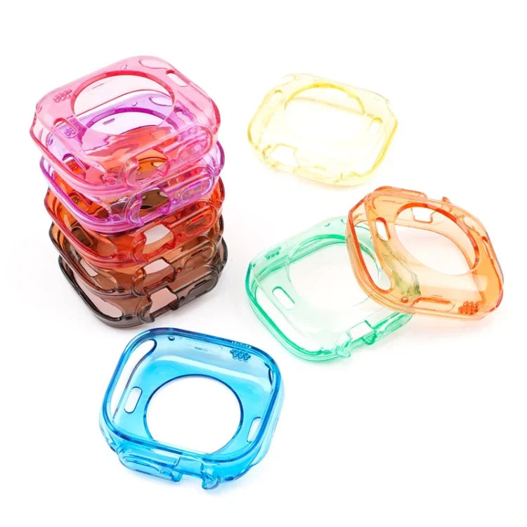 Pulseira de Relógio com Caixa TPU Transparente Geleia Glaciar, Para Apple Watch Ultra 3 / 2 / 1 49mm