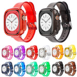 Pulseira de Relógio com Caixa TPU Transparente Geleia Glaciar, Para Apple Watch Ultra 3 / 2 / 1 49mm
