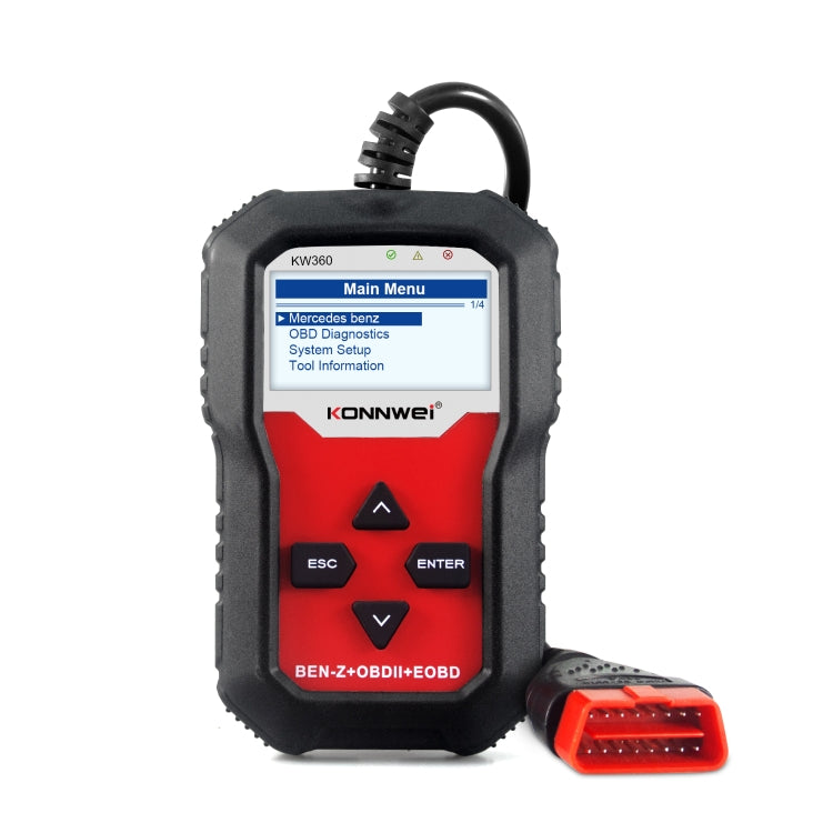 KONNWE KW360 2.4 inch OBD2 Car Fault Detector, For Mercedes Benz