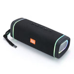 Coluna Bluetooth Sem Fios com Subwoofer T&G TG375 para Exterior, Luz LED RGB Portátil, TG375