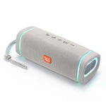 Coluna Bluetooth Sem Fios com Subwoofer T&G TG375 para Exterior, Luz LED RGB Portátil, TG375