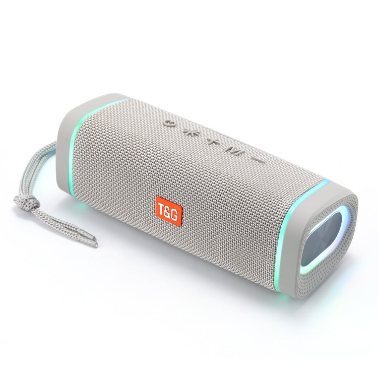 Coluna Bluetooth Sem Fios com Subwoofer T&G TG375 para Exterior, Luz LED RGB Portátil, TG375