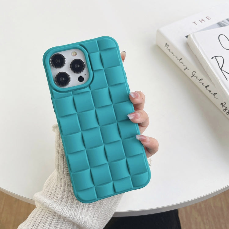 3D Cube Weave Texture Skin Feel Phone Case, For iPhone 14 Plus, For iPhone 13 Pro Max, For iPhone 13 Pro