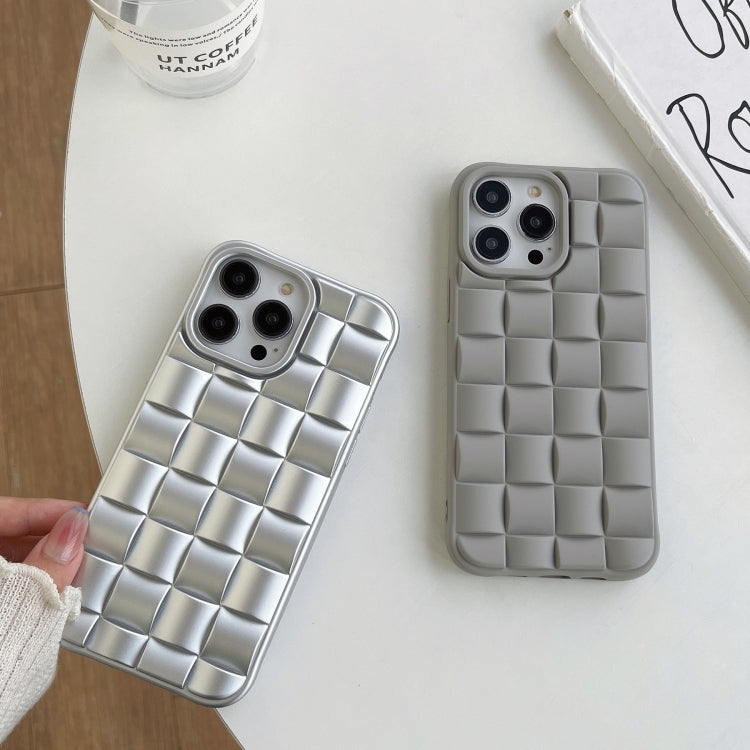 3D Cube Weave Texture Skin Feel Phone Case, For iPhone 14 Plus, For iPhone 13 Pro Max, For iPhone 13 Pro