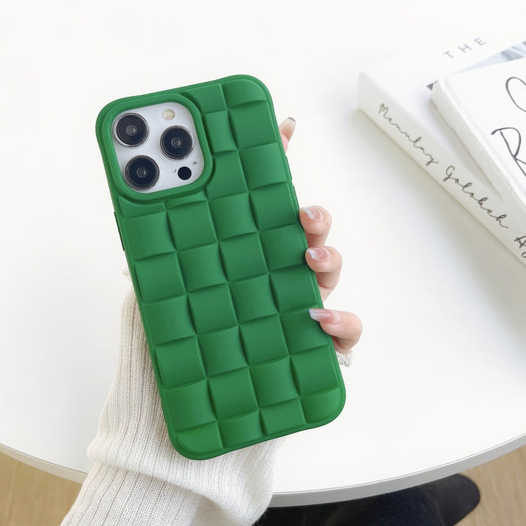 3D Cube Weave Texture Skin Feel Phone Case, For iPhone 14 Plus, For iPhone 13 Pro Max, For iPhone 13 Pro