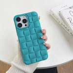 3D Cube Weave Texture Skin Feel Phone Case, For iPhone 14 Plus, For iPhone 13 Pro Max, For iPhone 13 Pro