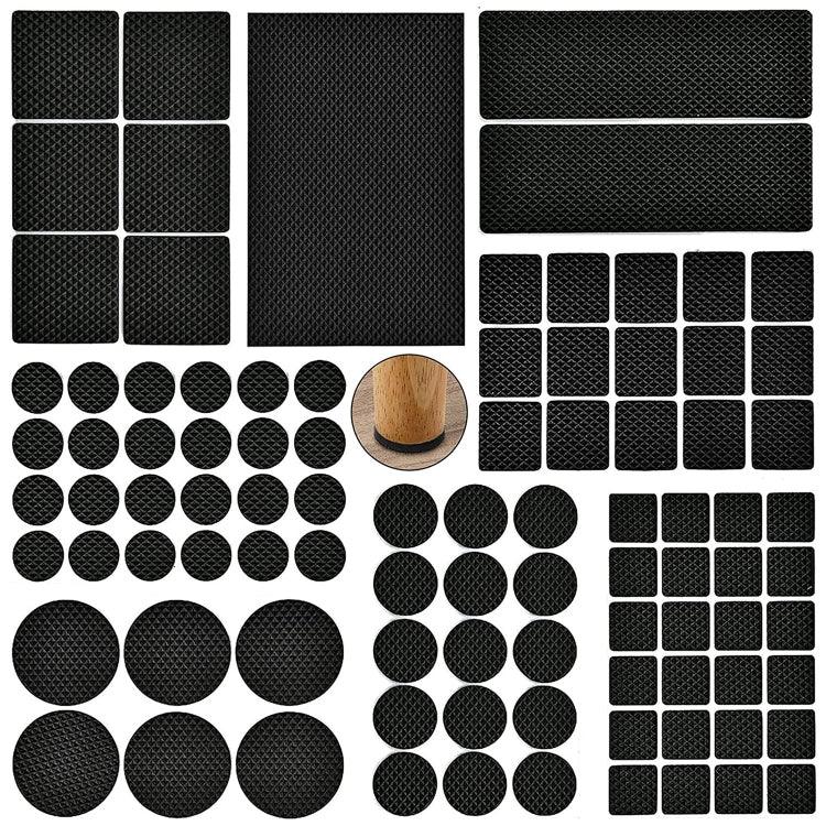 Conjunto de 95 em 1 Almofadas de Pernas de Móveis EVA Auto-adesivas Antiderrapantes, 93PCS/Conjunto