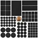 Conjunto de 95 em 1 Almofadas de Pernas de Móveis EVA Auto-adesivas Antiderrapantes, 93PCS/Conjunto