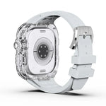 Pulseira de Relógio com Caixa de Armadura Transparente de Borracha de Flúor, Para Apple Watch Ultra 3 / 2 / 1 49mm