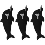 3pcs 2 in 1 Phone Tablet Card Removal Needle Dolphin Shape Card Opening Needle Cover