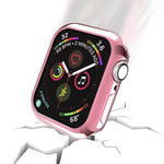 Capa Protetora Oca com Orifício Redondo em TPU Banhado, Para Apple Watch Series 6 / 5 / 4 / SE 2025 / 2023 / 2022 40mm, Para Apple Watch Series 3 & 2 & 1 42mm