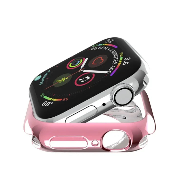 Capa Protetora Oca com Orifício Redondo em TPU Banhado, Para Apple Watch Series 6 / 5 / 4 / SE 2025 / 2023 / 2022 40mm, Para Apple Watch Series 3 & 2 & 1 42mm