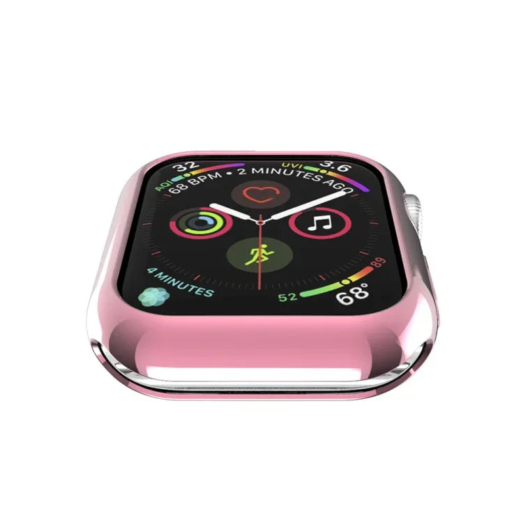 Capa Protetora Oca com Orifício Redondo em TPU Banhado, Para Apple Watch Series 6 / 5 / 4 / SE 2025 / 2023 / 2022 40mm, Para Apple Watch Series 3 & 2 & 1 42mm