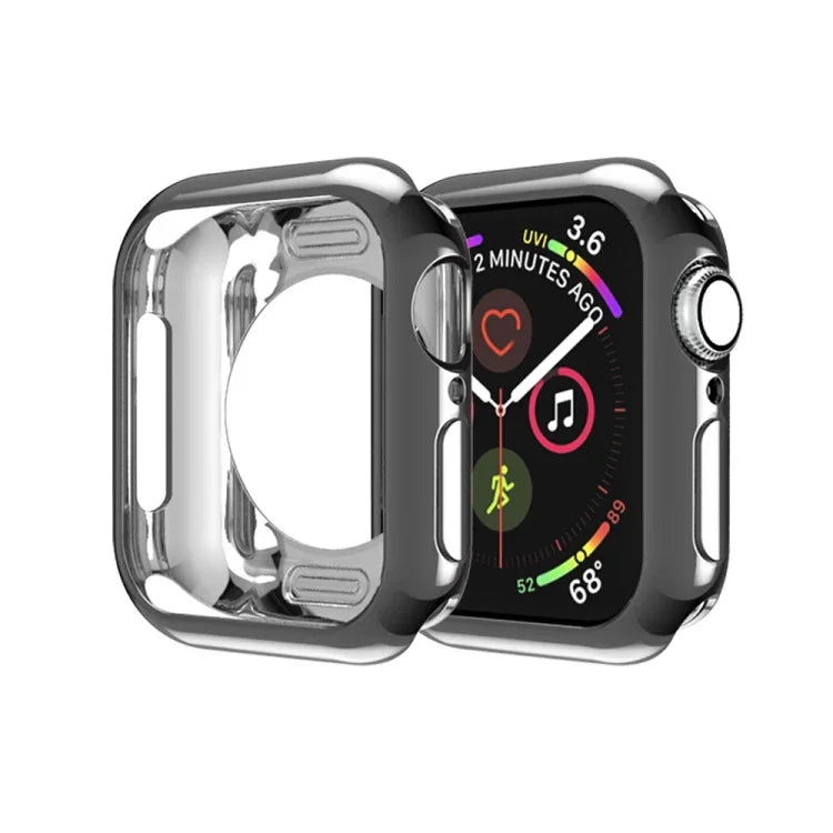 Capa Protetora Oca com Orifício Redondo em TPU Banhado, Para Apple Watch Series 6 / 5 / 4 / SE 2025 / 2023 / 2022 40mm, Para Apple Watch Series 3 & 2 & 1 42mm