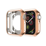 Capa Protetora Oca com Orifício Redondo em TPU Banhado, Para Apple Watch Series 6 / 5 / 4 / SE 2025 / 2023 / 2022 40mm, Para Apple Watch Series 3 & 2 & 1 42mm
