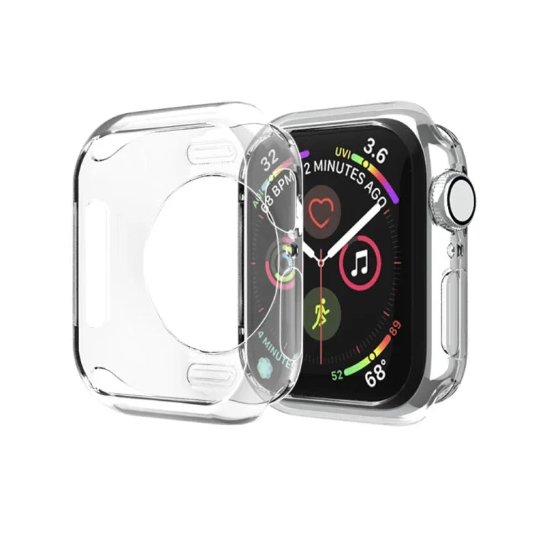 Capa Protetora Oca com Orifício Redondo em TPU Banhado, Para Apple Watch Series 6 / 5 / 4 / SE 2025 / 2023 / 2022 40mm, Para Apple Watch Series 3 & 2 & 1 42mm
