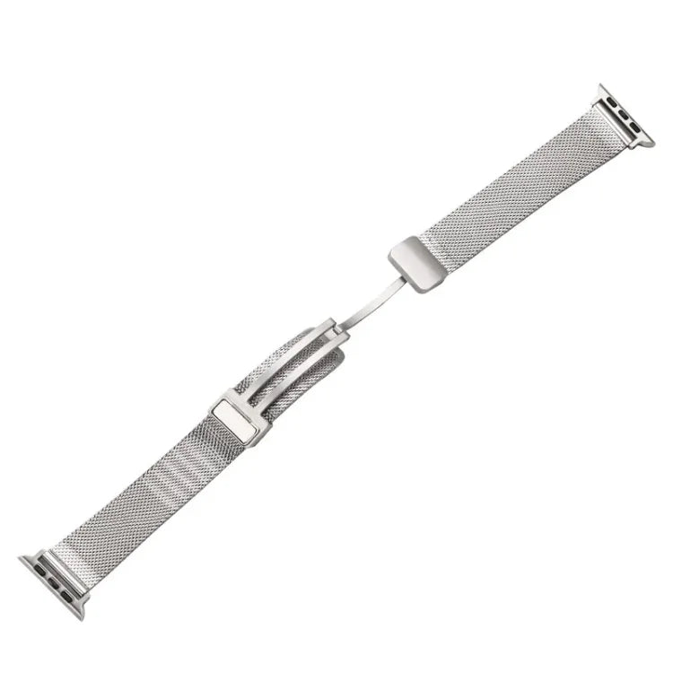 Pulseira de Relógio Metálica com Fecho Dobradiço Milan, Para Apple Watch Series 8&7 45mm, Para Apple Watch Series 8&7 41mm