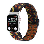 Buckle Elastic Nylon Watch Band, For Apple Watch Series 8&7 45mm, For Apple Watch Series 8&7 41mm