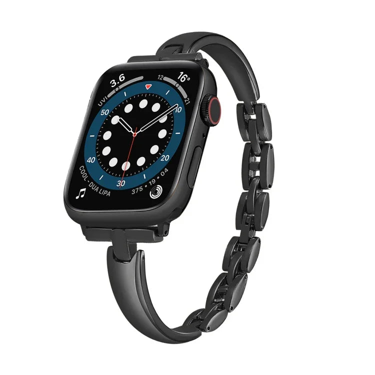 Correia de Relógio em Metal com Corrente de Pulseira, Para Apple Watch Series 8&7 45mm, Para Apple Watch Series 8&7 41mm